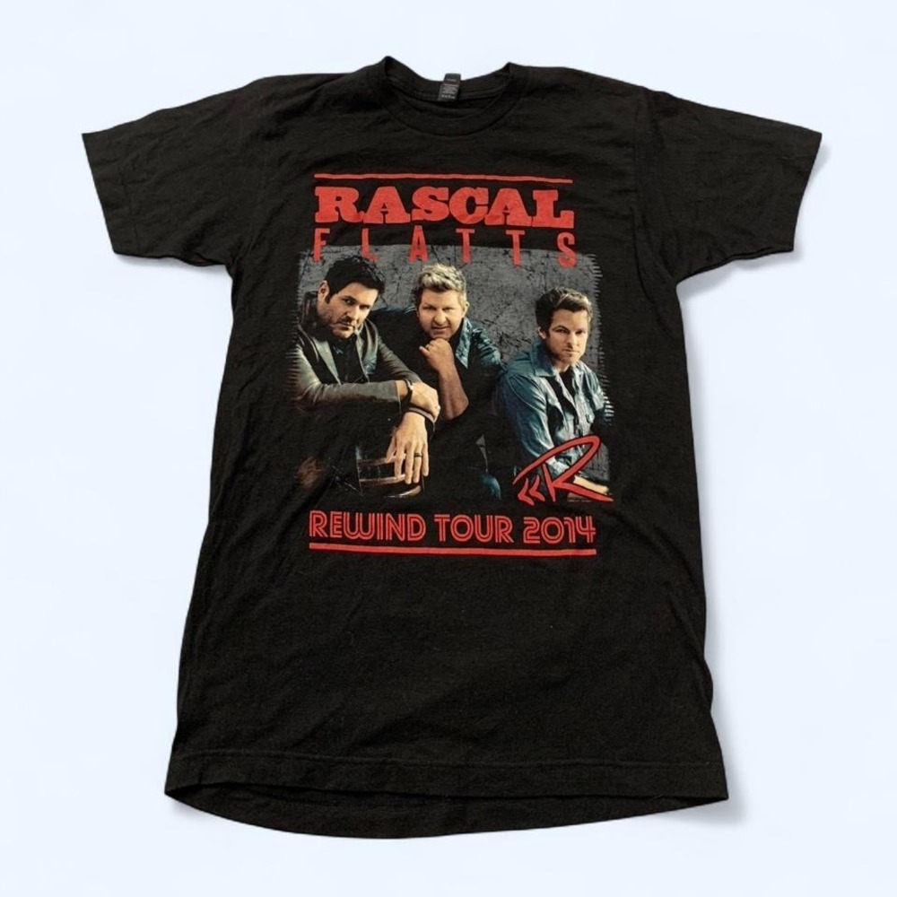 Rascal Flatts Rewind Tour 2014 Black T-Shirt M